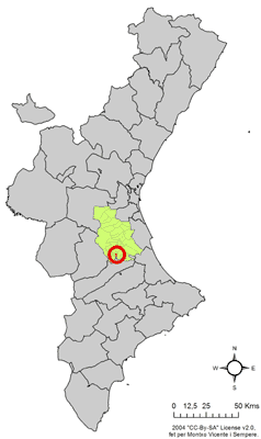 Localització de Beneixida respecte del País Valencià.png