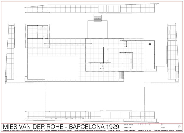 Pabellon alemania. Barcelona. Mies van der Rohe. Plano.jpg