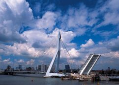 Puente Erasmus, Róterdam, Países Bajos