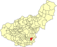 Situación de Cádiar en la provincia de Granada