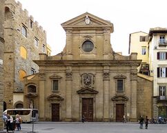 Fachada de la Basílica de Santa Trinidad, Florencia (1592)