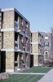 Edificios de viviendas, Ham Common, Reino Unido. (1955-1958), junto con James Stirling.