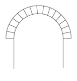 Arco de medio punto.