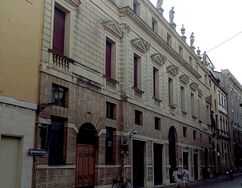 Urbipedia:Palacio Caldogno Tecchio, Vicenza (1575), junto con Giandomenico Scamozzi