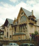 Casa de Louis Majorelle, 1, rue Louis Majorelle, Nancy, con el arquitecto Lucien Weissemburger, ACharpentier, escultor, Francis Jourdain, decorador en Nancy (1898-1902)