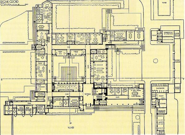 Dudok.Raadhuis Hilversum.Planta baja.jpg