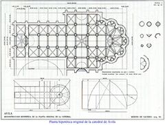 Planta hipotética original de la catedral