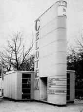 Pabellón Celotex en la Feria Comercial de Bruselas de 1928.