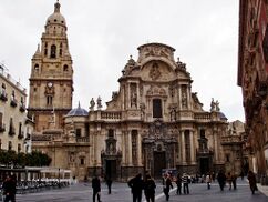 Urbipedia:Fachada de la catedral de Murcia.