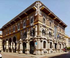 Cámara de Comercio y logia del mercado, Mantua (1910-1914)